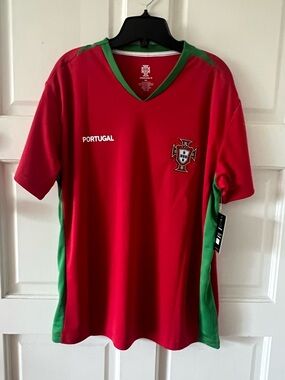 Portugal Ronaldo Home 2024-2025 #7 Soccer / Football Jersey Shirt Red LARGE NWT